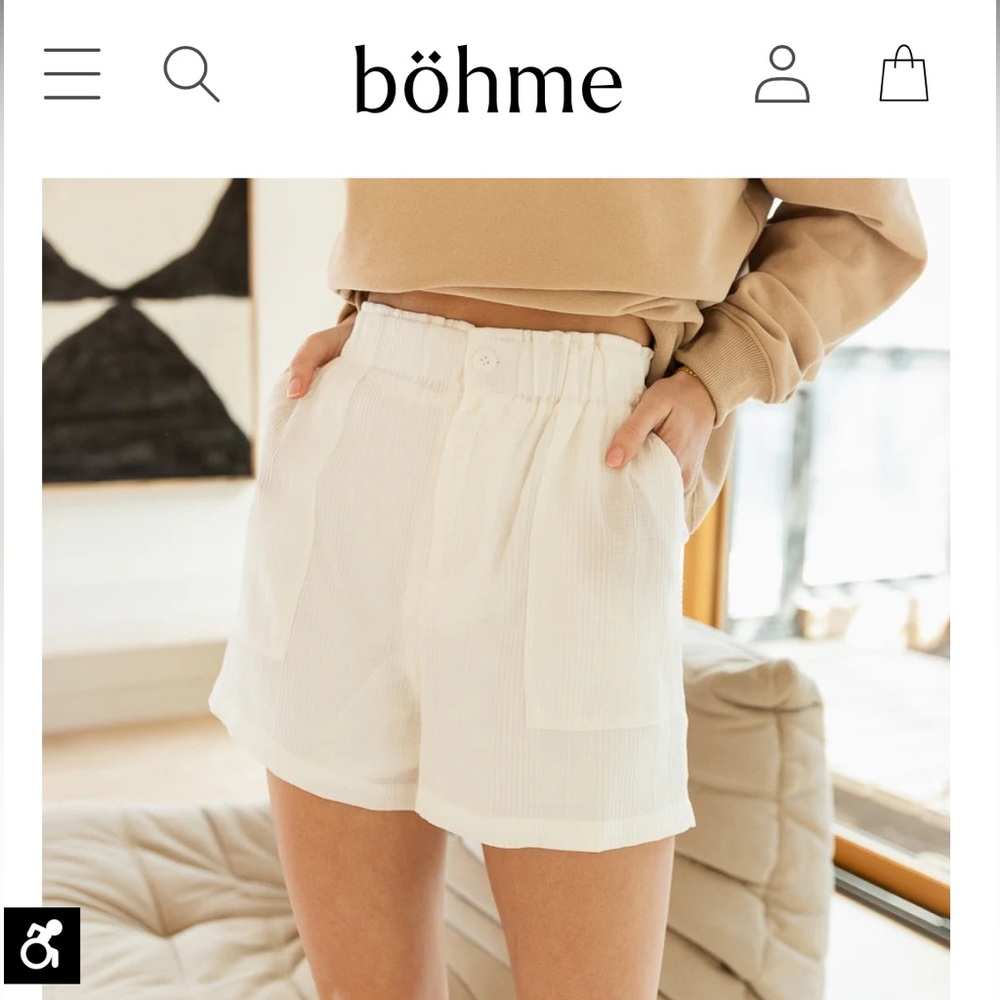 Bohme Lylah Ribbed Shorts